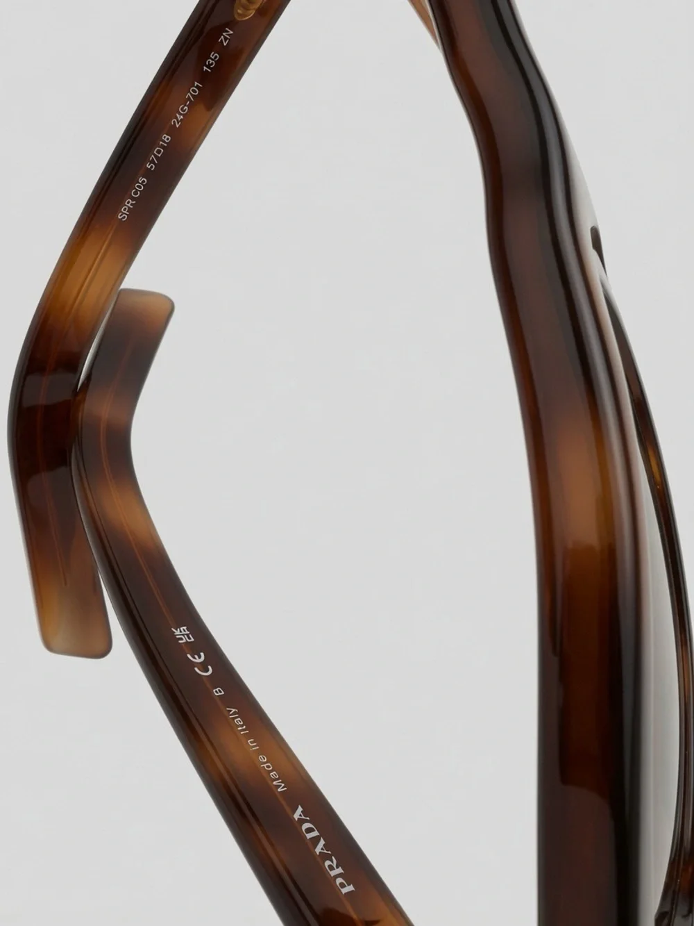 Prada Tortoiseshell Brown Gradient Oversized Aviator Sunglasses